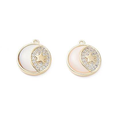 Rack Plating Brass Shell Pendants