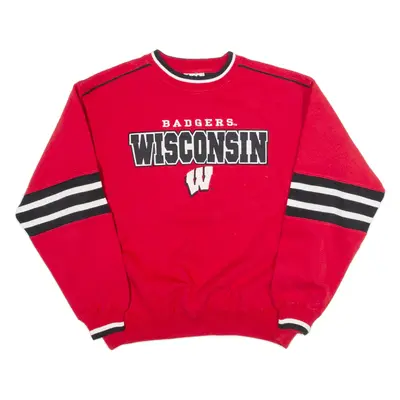 LEE Badgers Wisconsin Womens Sweatshirt Red M