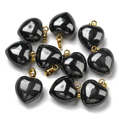 Natural Black Stone Pendants