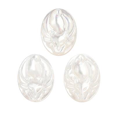 Natural White Shell Carved Cabochons