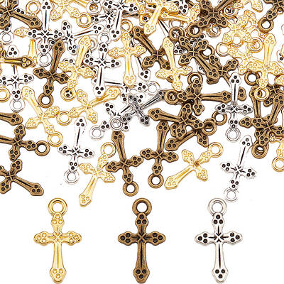 120Pcs 3 Style Alloy Pendants