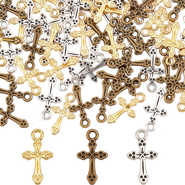 120Pcs 3 Style Alloy Pendants