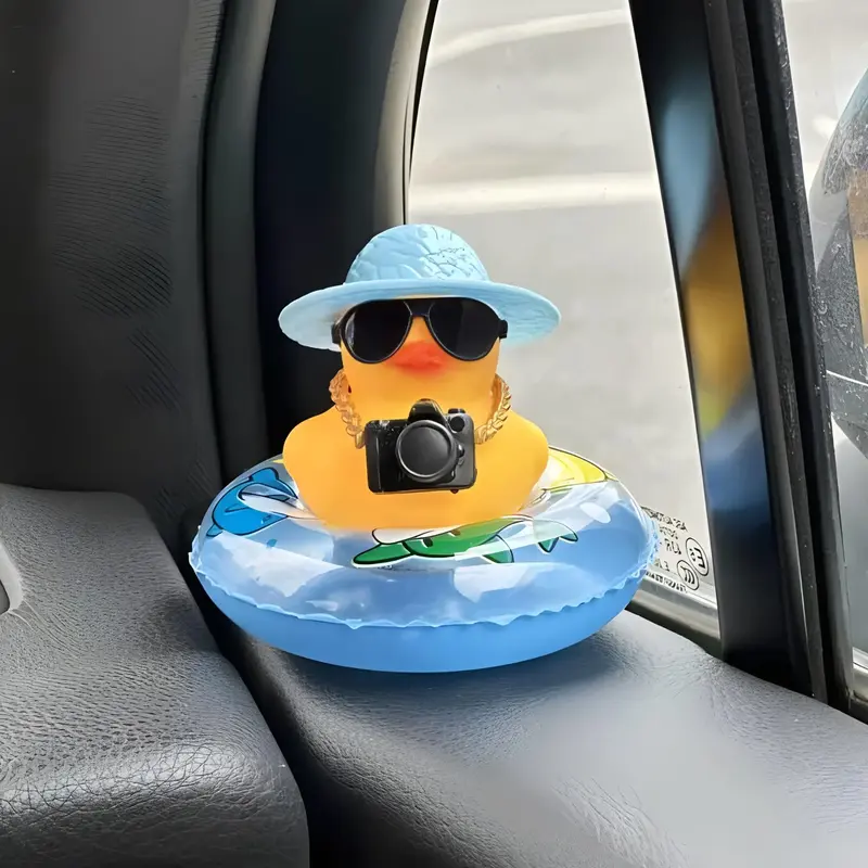 Adorable Duck Design Car Dashboard Ornament, Cute Cartoon Animal Car Decoration, Cute Car Interior Decoration Accessories for...