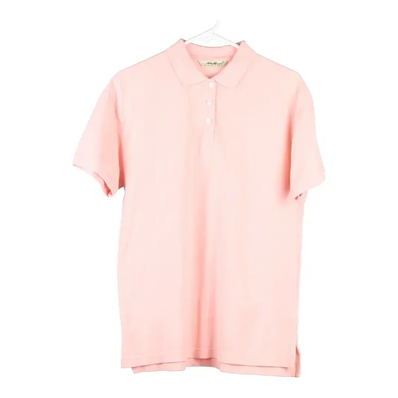 Eddie Bauer Polo Shirt - Medium Pink Cotton