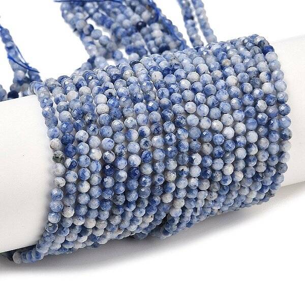 Natural Blue Spot Jasper Beads Strands