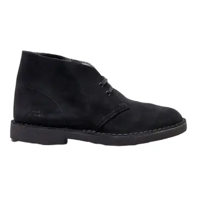 CLARKS Ankle Boots Black Leather Mens UK 8.5