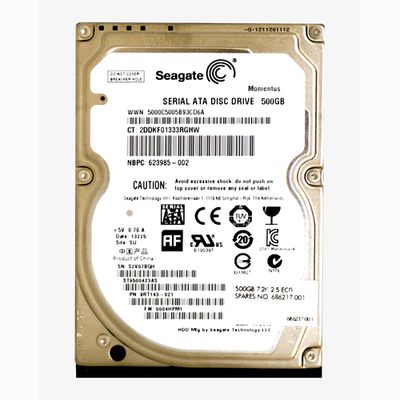 623985-002 HP 500GB 7200RPM SATA 3Gb/s 16MB Cache 2.5-inch Hard Drive