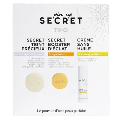 Pin Up Secret Trio Set - Sublimator Mask Soap 120g + Mask Solida 70g + Oil Free Cream 50ml