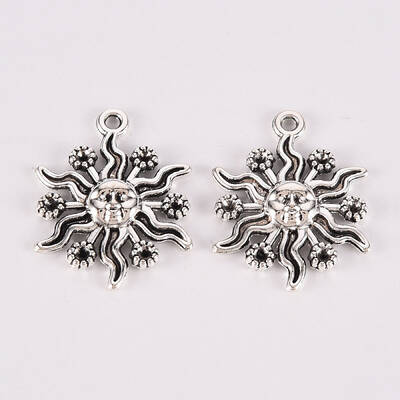Tibetan Style Alloy Pendants Rhinestone Settings