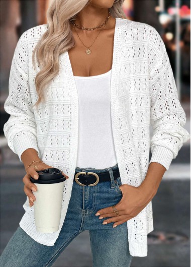 Modlily White Light Cardigan - L