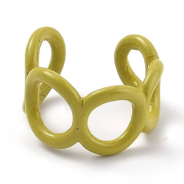 Alloy Enamel Cuff Rings