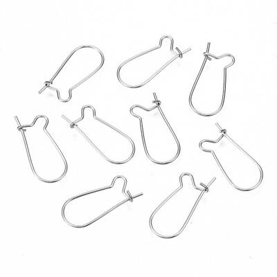 Tarnish Resistant 304 Stainless Steel Hoop Earring Findings