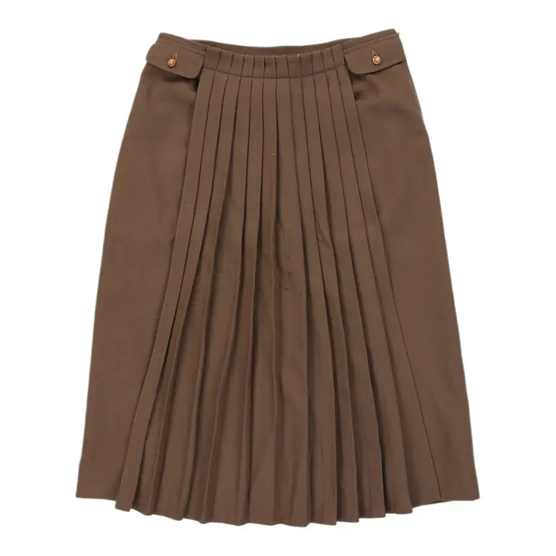 Les Copains Skirt - 30W UK 10 Brown Leather