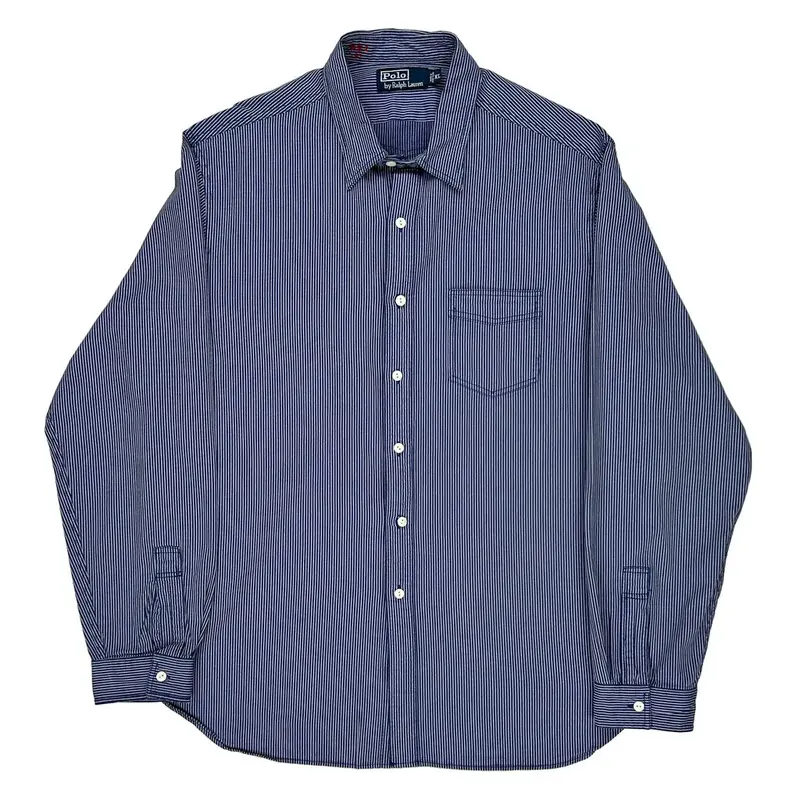 Ralph Lauren Striped Shirt - XL Navy Cotton