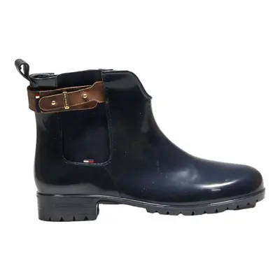TOMMY HILFIGER Chelsea Boots Black Synthetic Womens UK 8