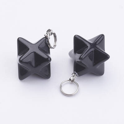 Natural Obsidian Pendants