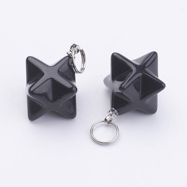 Natural Obsidian Pendants