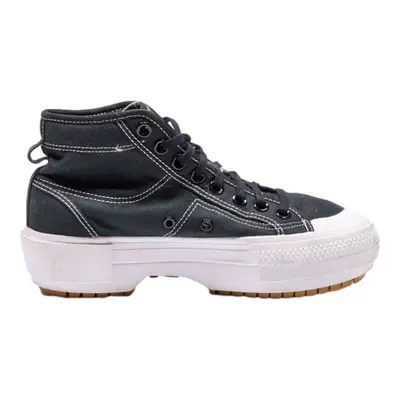 ADIDAS Nizza Platform Trainers Black Canvas Womens UK 5