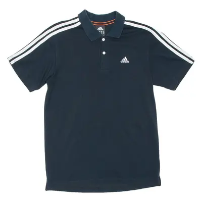 ADIDAS Mens Polo Shirt Blue S