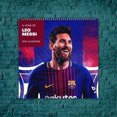 Leo Messi Calendar 2024, Celebrity Calendar, M10 2024 Wall Calendar, Football Legend