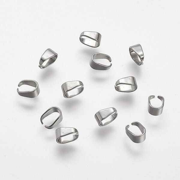 Tarnish Resistant 304 Stainless Steel Snap on Bails