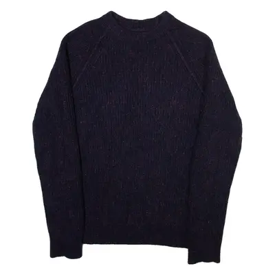 REISS Womens Jumper Blue Tight Knit XS