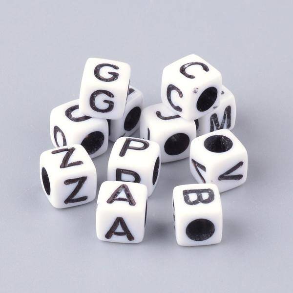 Opaque Horizontal Hole Acrylic Beads