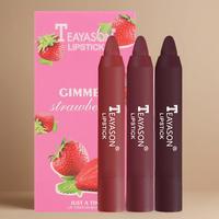 Long-lasting Matte Lipstick, 3 Counts/set Waterproof Easy Coloring Lip Sticks, Moisturizing Matte Lipstick, Suitable for All ...
