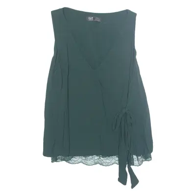 ZARA Womens Wrap Vest Green Sleeveless S