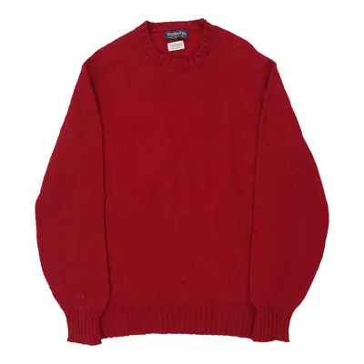 Age 14-15 Burberry Jumper - Large Red Wool Blend