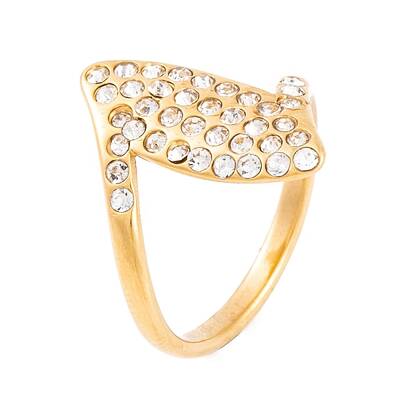304 Stainless Steel Horse Eye Finger Ring for Women