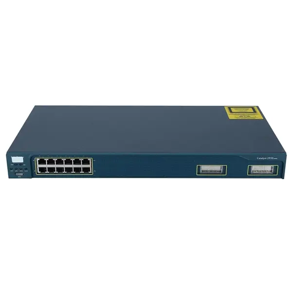 WS-C2950G-12-EI-X3 Cisco Catalyst 2950G 12-Ports 10/100 Ethernet Switch with 2GBIC Slots