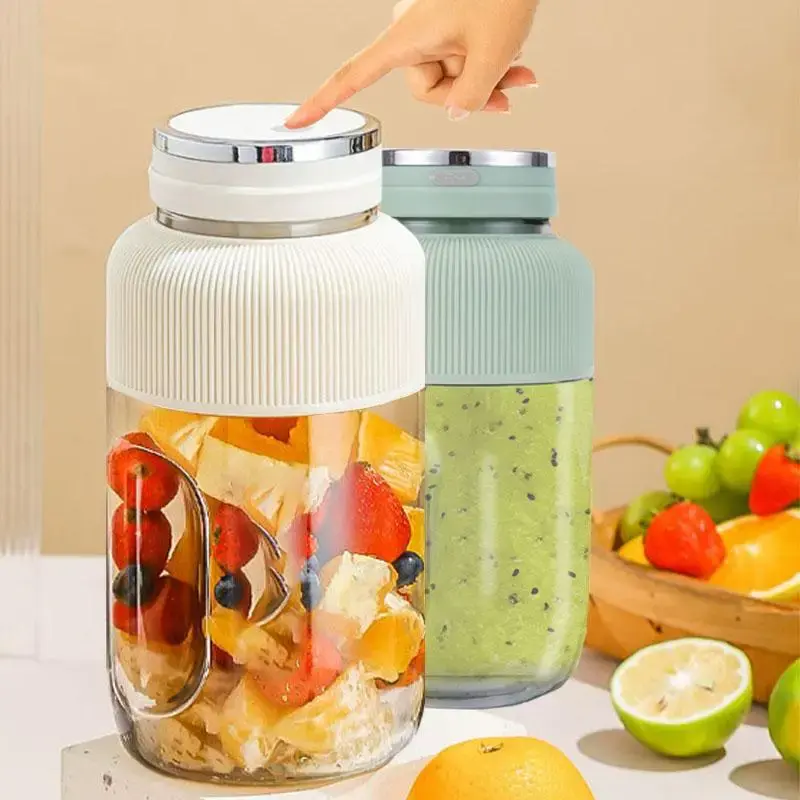 USB Rechargeable Electric Juicer Cup, 1 Count 40oz Portable Electric Juicer Cup, Multifunctional Juicer for Home, Sports, Tra...