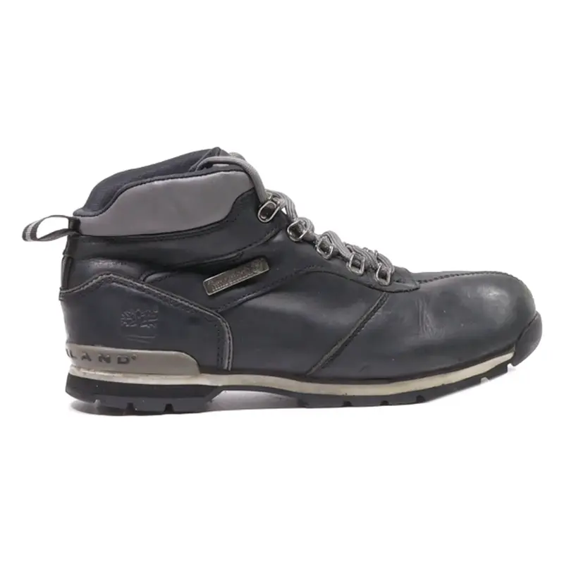 TIMBERLAND Hiking Boots Black Leather Mens UK 7.5