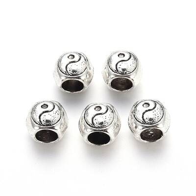 Tibetan Style Alloy European Beads