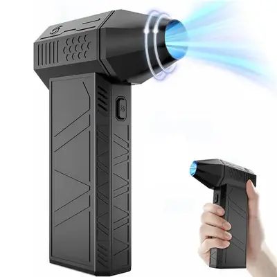 Portable Mini Blower, 110000RPM Handheld Blower, Rechargeable Blower for Outdoor Barbecue, Computer Dust Removal, Keyboard, C...