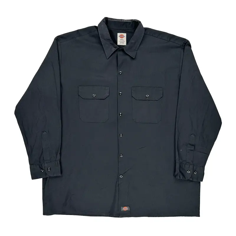Dickies Shirt - 2XL Grey Polyester Blend