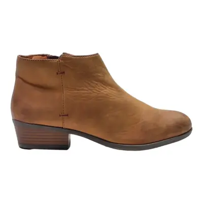 CLARKS Ankle Boots Brown Synthetic Womens UK 5
