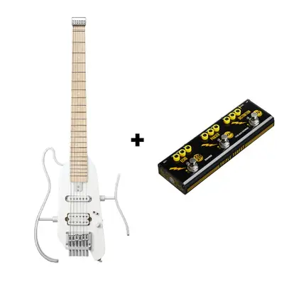 Donner HUSH™ X Electric Guitar - White / Guitar+ Triple Threat