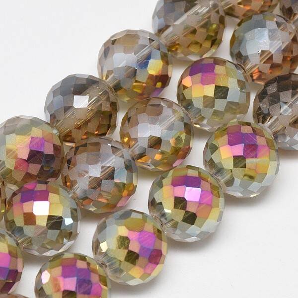 Electroplate Glass Beads Strands