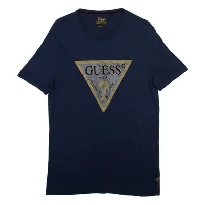 GUESS Slim Fit Womens T-Shirt Blue M
