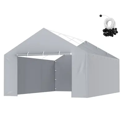 VEVOR Carport Replacement Canopy Cover Side Wall 13 x 20 ft, Garage Tent Shelter Tarp Heavy-Duty Waterproof & UV Protected, E...