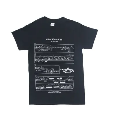 GILDAN Allen Water Kiss Music Band T-Shirt Black Short Sleeve Mens S