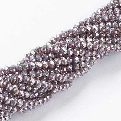 Electroplate Glass Beads Strands