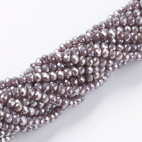 Electroplate Glass Beads Strands