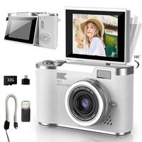 Portable USB Rechargeable Camera, Foldable Screen Student Camera, Entry-level Digital Camera with Filter Function, Digital Zo...