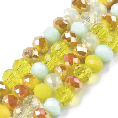 Electroplate Glass Beads Strands