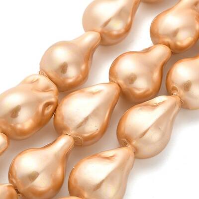 Electroplate Porcelain Beads Strands
