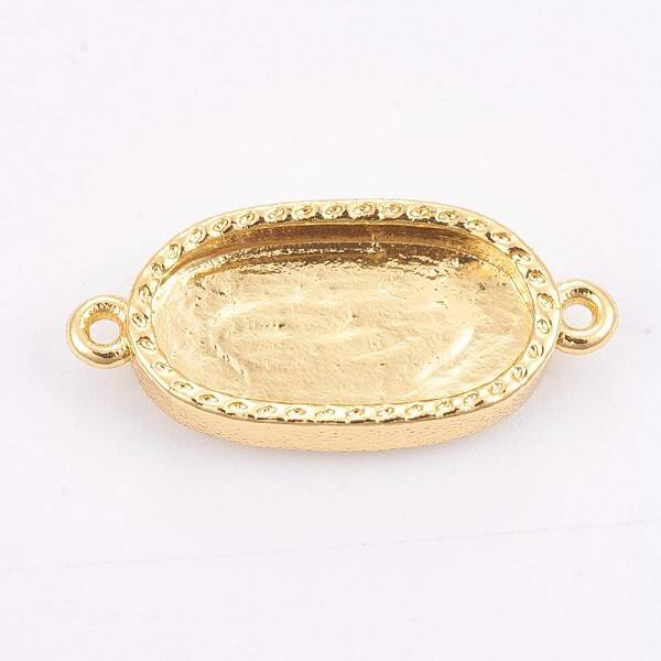 Brass Cabochon Connector Settings
