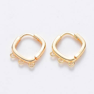 Brass Huggie Hoop Earring Findings